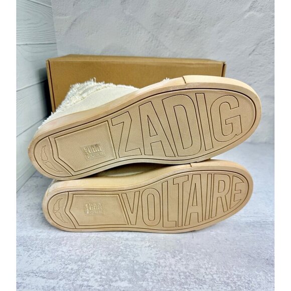 Zadig & Voltaire Sneakers Womens High Top Distressed Size FR 40, US 10‎ - Picture 7 of 8